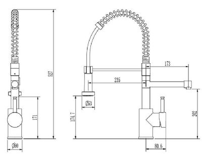 Ellsi Multiuse 3-in1 hot water kitchen tap with Handset Matt Black Finish, PDT-000231-215-52 Ellsi Multiuse 3-in1 hot water kitchen tap with Handset Matt Black Finish, PDT-000231-215-52